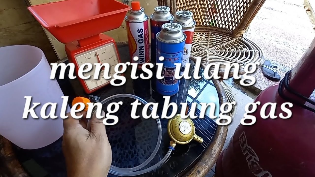 iseng coba isi ulang kaleng gas dari tabung LPG 12Kg