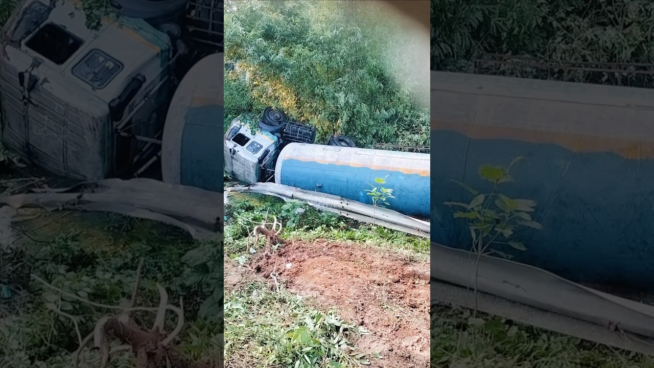 !! Amarda road NH Bharat petroleum tanker crash !!