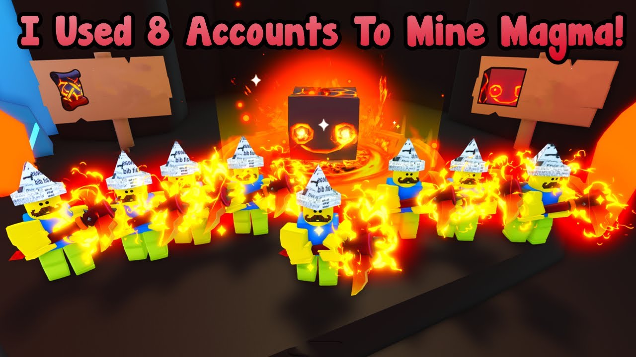 I Used 8 Accounts To Mine For Free Huge Hell Rock In Pets Go!