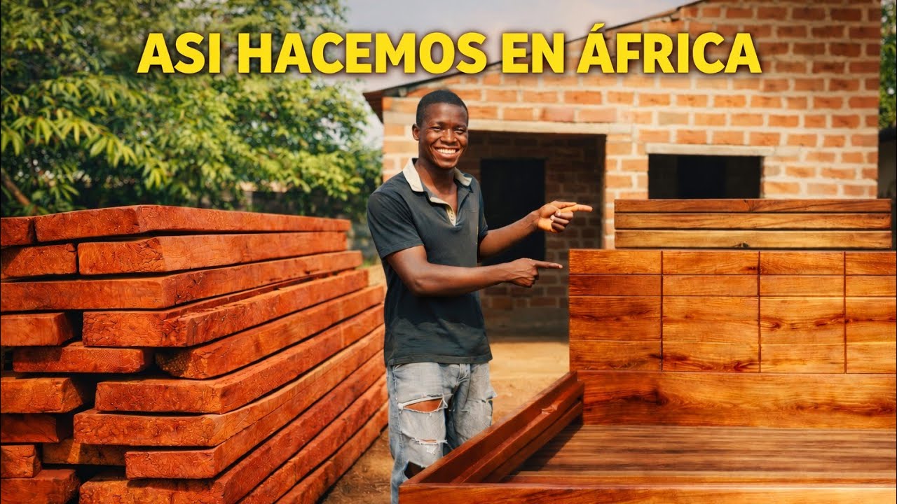 EL PROCESO COMPLETO PARA HACER UNA CAMA EN ÁFRICA
