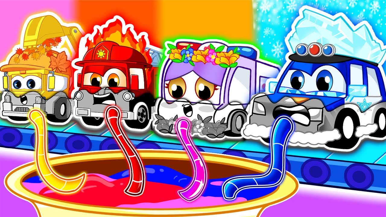 Kartun Anak Anak | Ke Mana Warna Mobil Pemadam? 🚒🎨 Yuk Belajar Warna Bersama!