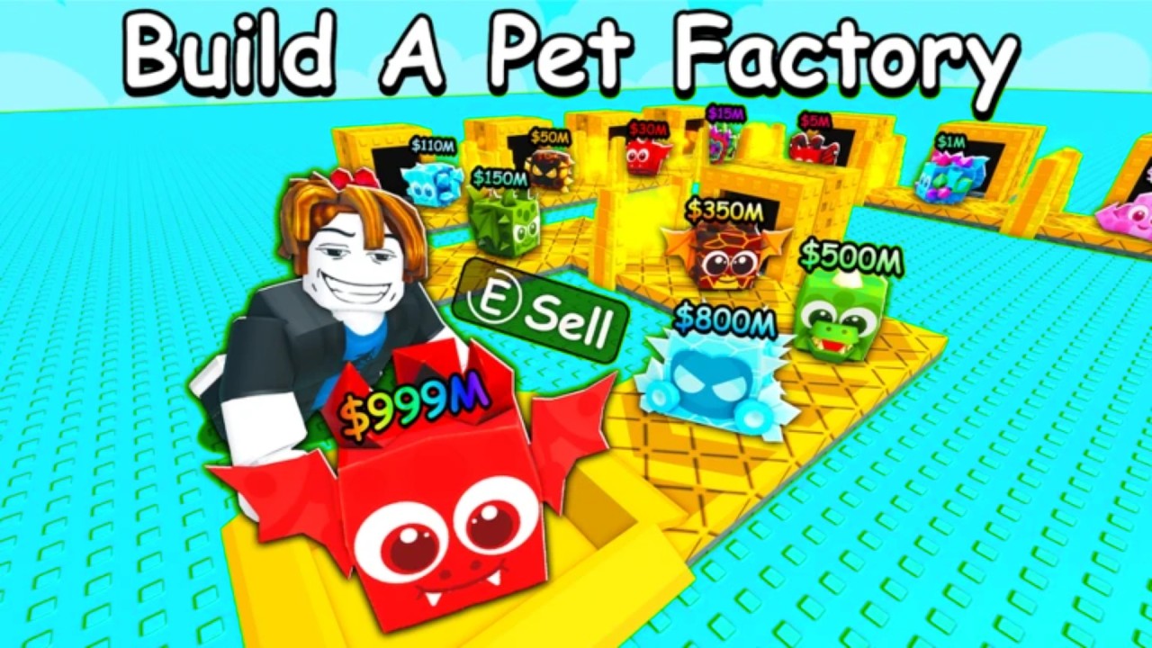 Зарабатывайте ТРИЛЛИОНЫ в Roblox Build A Pet Factory...
