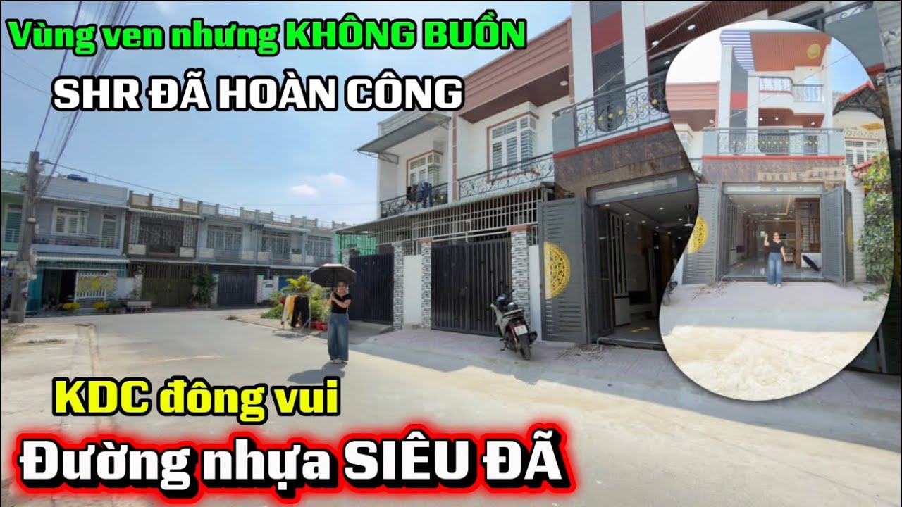 🔥Khu dân cư hiện hữu ĐÔNG VUI SHR đã hoàn công chuẩn tầm này nhận nhà ở trước Tết chỉ 1,2 tỷ trả trc