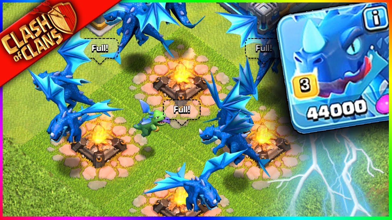 THE NEW "ELECTRO DRAGON" x9!!! Clash of Clans UPDATE HYPE