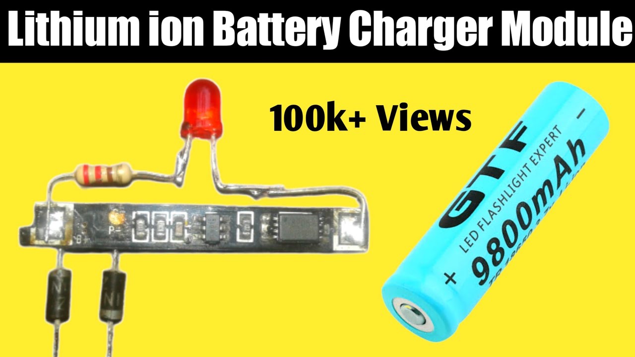 Make a lithium ion battery charger module | Short circuit protection module.
