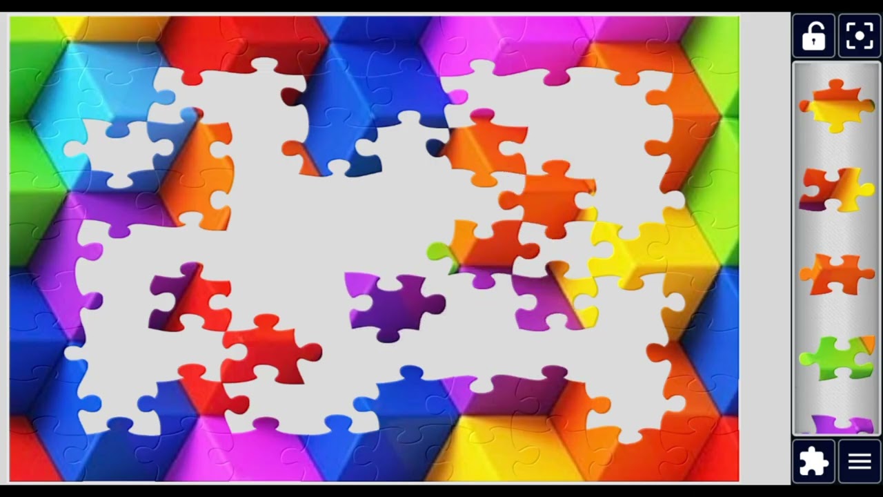 Hexagon Cube Pattern puzzle#3DArt #Rainbow #Pattern 🌟@puzzlemaster1034
