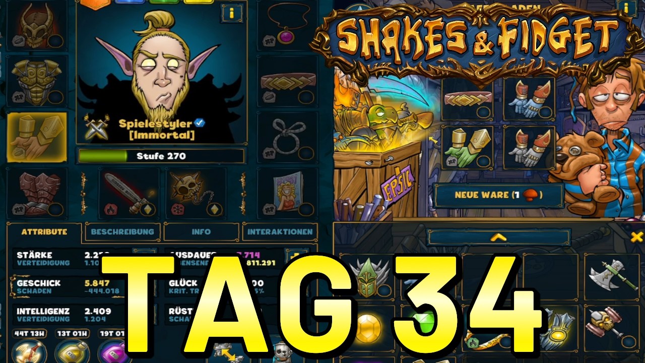 Serverstart EU25 von Shakes & Fidget! Tag 34 (Assassine)