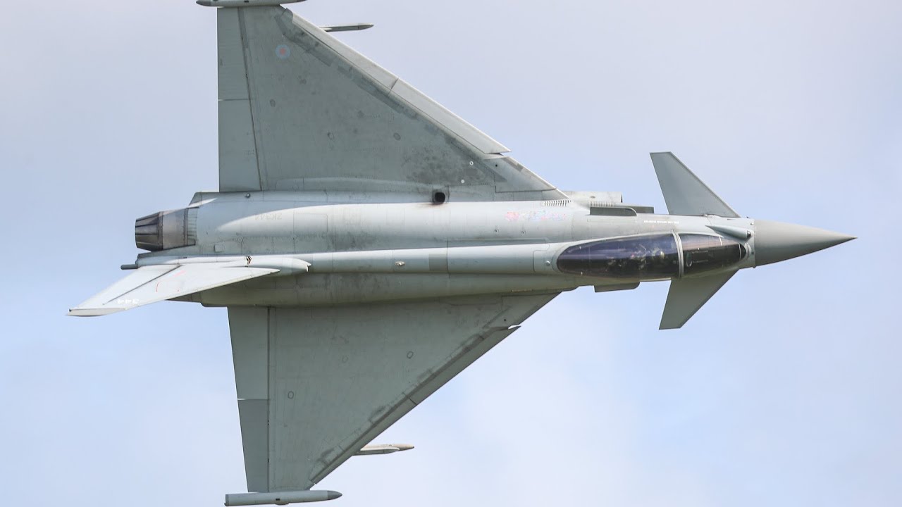 RAF TYPHOON DISPLAY PULLING MASSIVE G-FORCES AT COSFORD AIRSHOW 2025 -4K