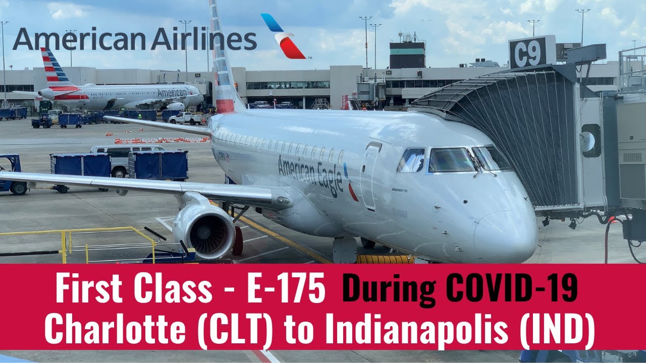 [4K] American Eagle | E-175 | First Class | Charlotte (CLT) To Indianapolis (IND)