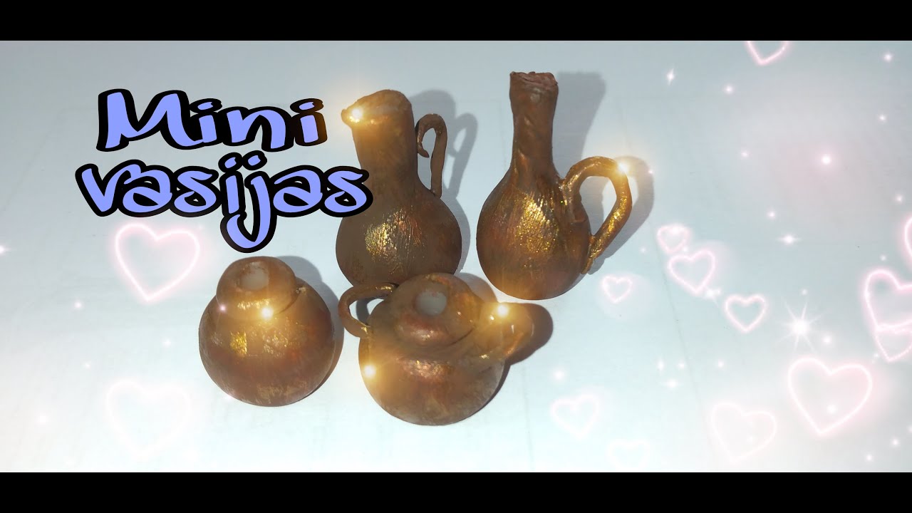 DIY- Mini jarroncitos y vasijas de cerámica (porcelana fria)
