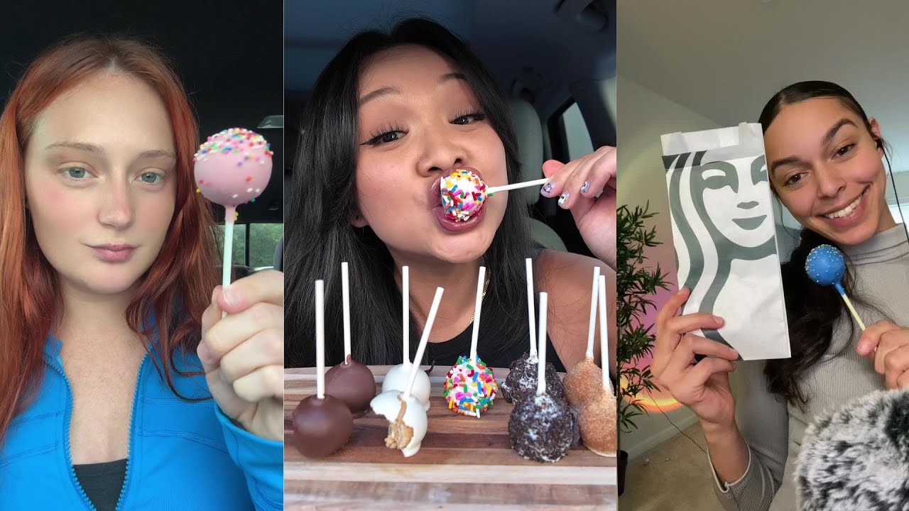 TIKTOK CAKE POP MUKBANG