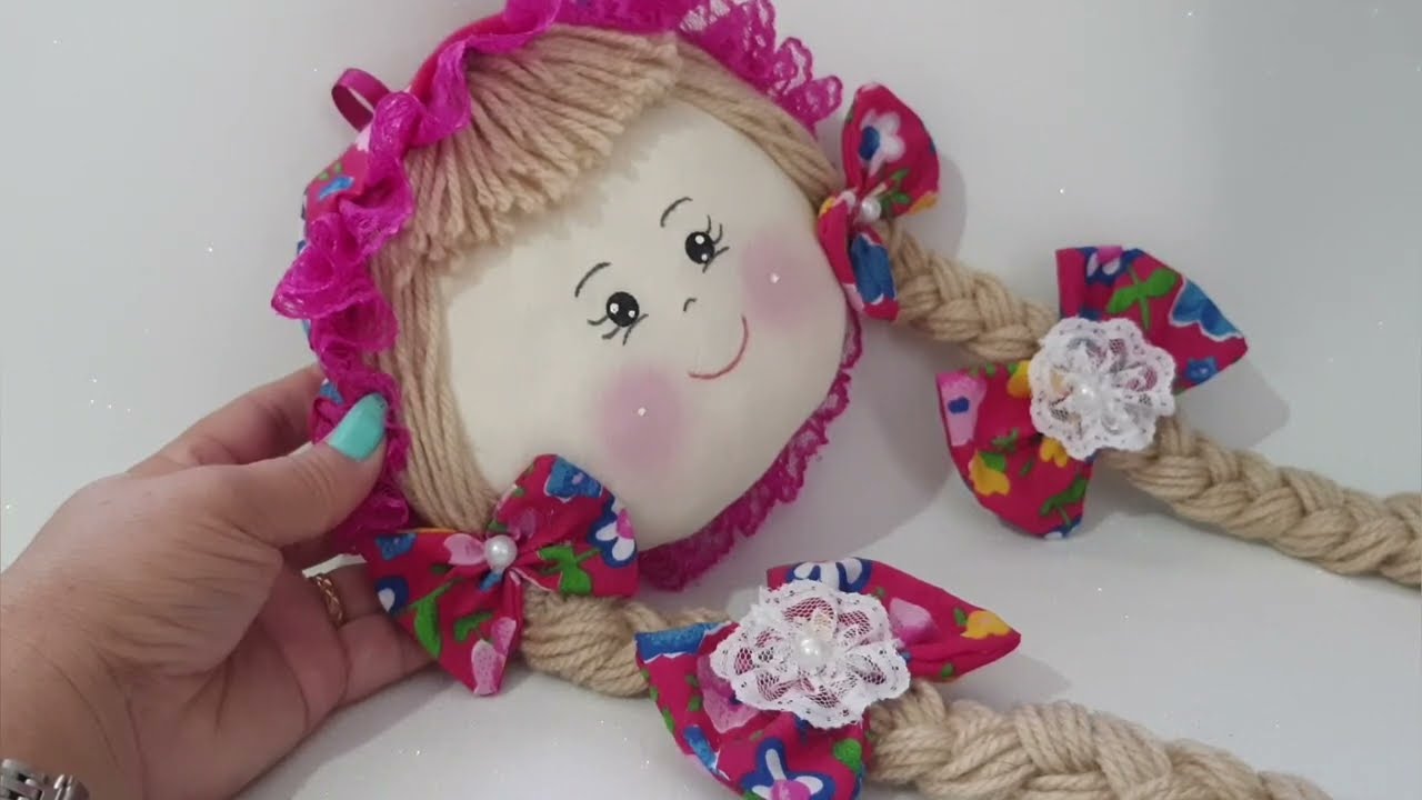 como fazer uma linda boneca porta laços com Cris Pinheiro