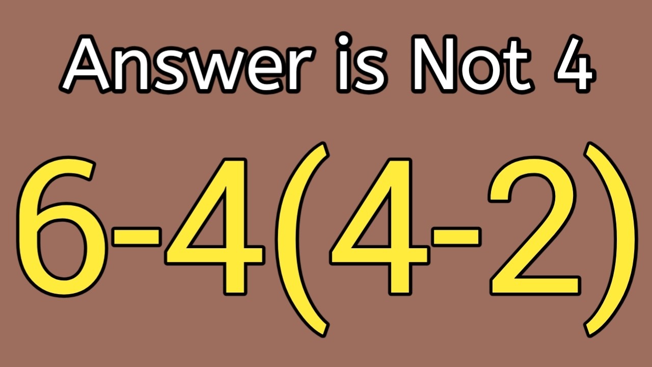 Try Solving This Tricky Math Expression?