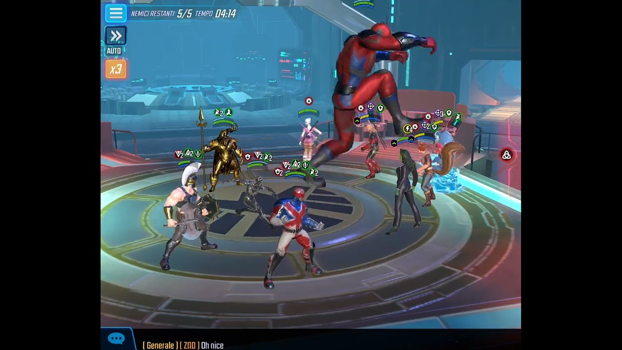 War counter illuminati +ares+Odin vs RECTON / MSF / Marvel Strike Force 