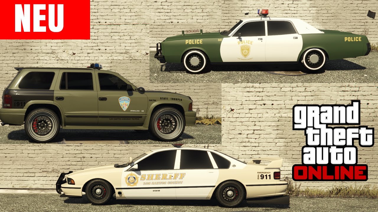 Drei neue Polizei Autos in GTA : Tuning & Test - GTA 5 Online Deutsch
