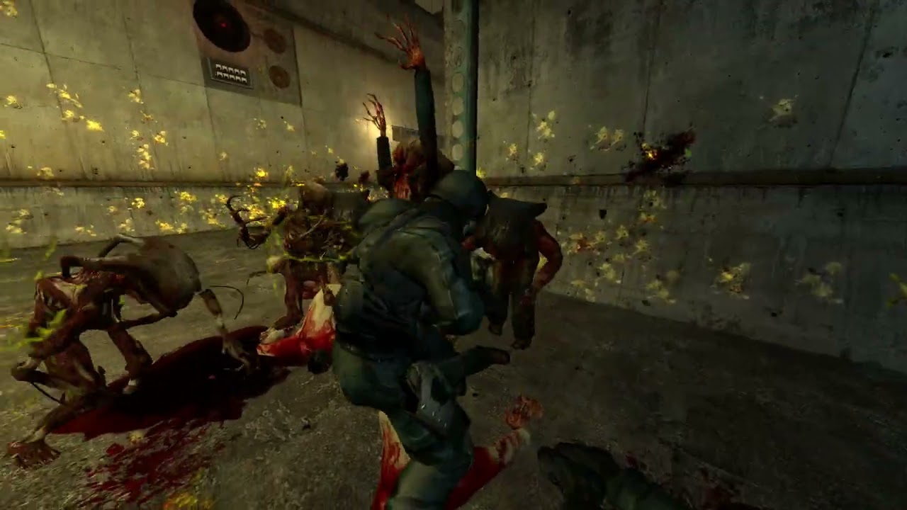 GMod Underhell Hazmat vs Headcrab Zombies NPC Wars