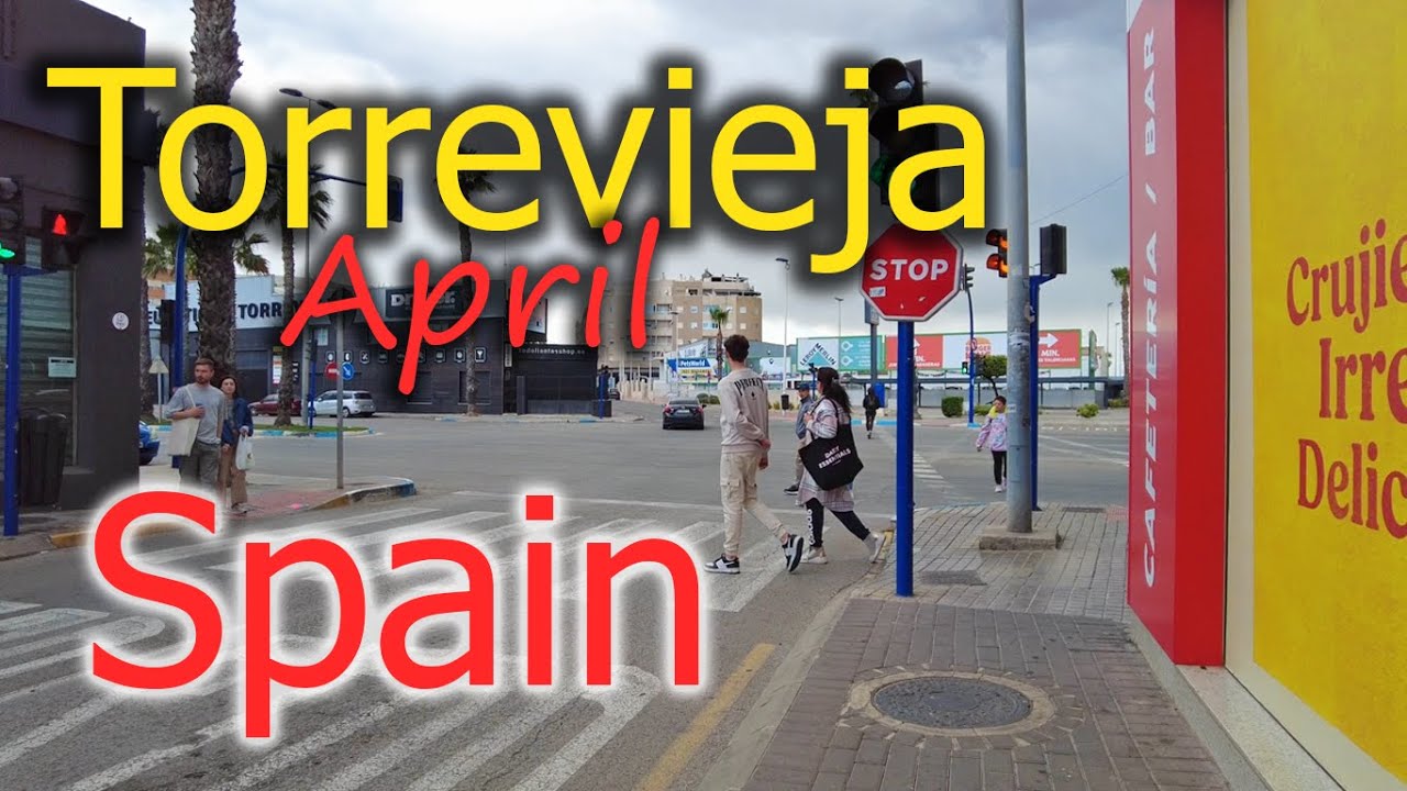 Torrevieja / Spain ⁴ᴷ 🇪🇸 - walking tour - 4k -🌡T+C&deg;20 🌞- 2025/04