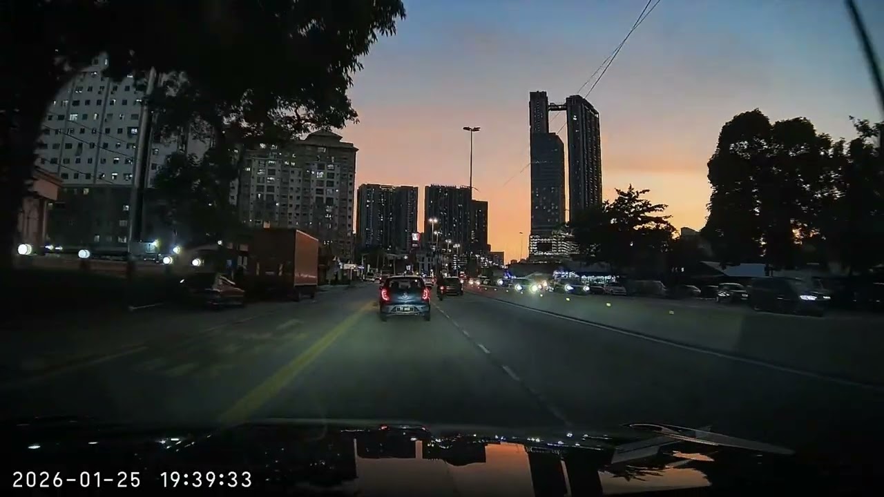Is This Real? 😱 Purple & Gold Sunset Drive (No Filter)