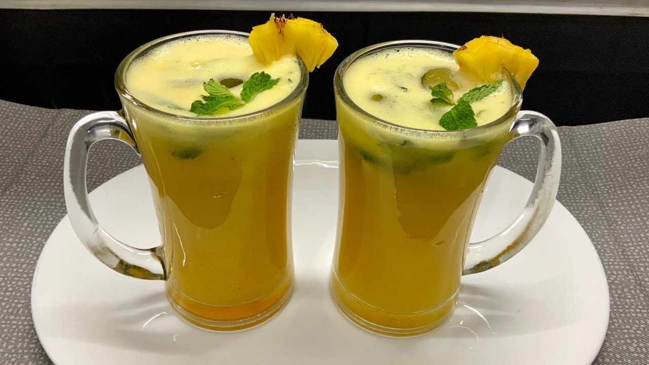 பைனாப்பிள் ஜூஸ் இப்படி செய்ங்க சுவையும் சத்தும் அருமை /Pineapple juice/Pineapple / juice recipes