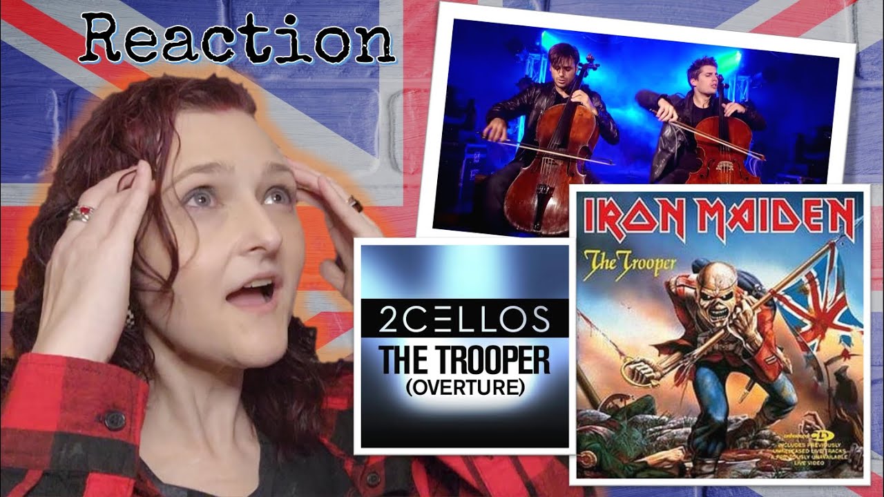 Music Video Reaction: 2CELLOS cover of Iron Maiden's 'The Trooper Overture'