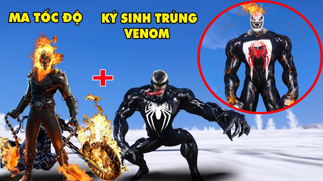 GTA 5 MA TỐC ĐỘ Ăn Thịt Ký Sinh Trùng VENOM Biến Dị Thành Quái Thú Hệ Lửa Siêu Ký Sinh Trùng Tốc Độ