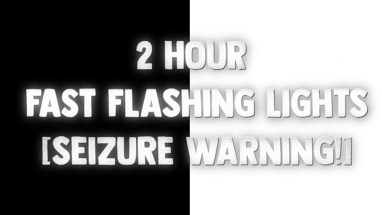 2 Hours Of Fast FLASHING LIGHTS Black & White Screen! | SEIZURE WARNING! | Screensaver, Disco Lights