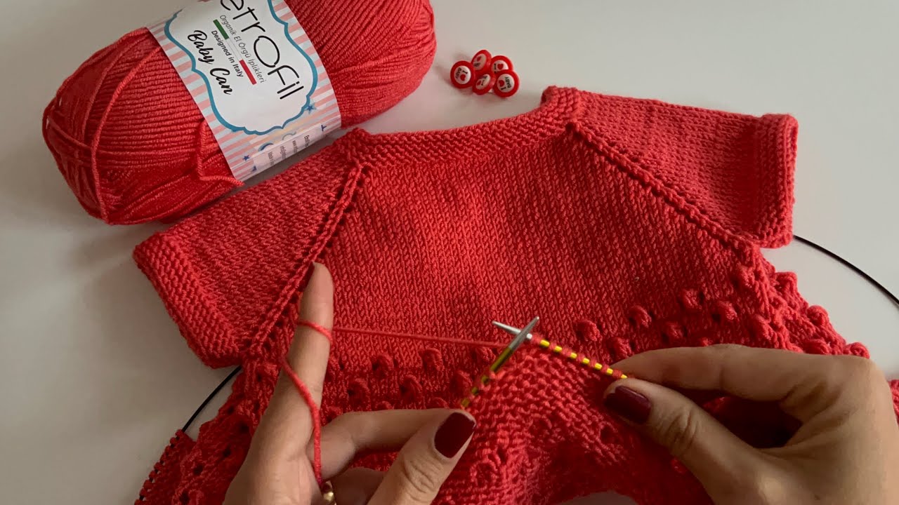 1 YUMAKTAN 1 BEBEK YELEĞİ♥️YAKADAN BAŞLAMA KOLAY BEBEK YELEĞİ YAPIMI♥️#crochet #knitting #kolayörgü