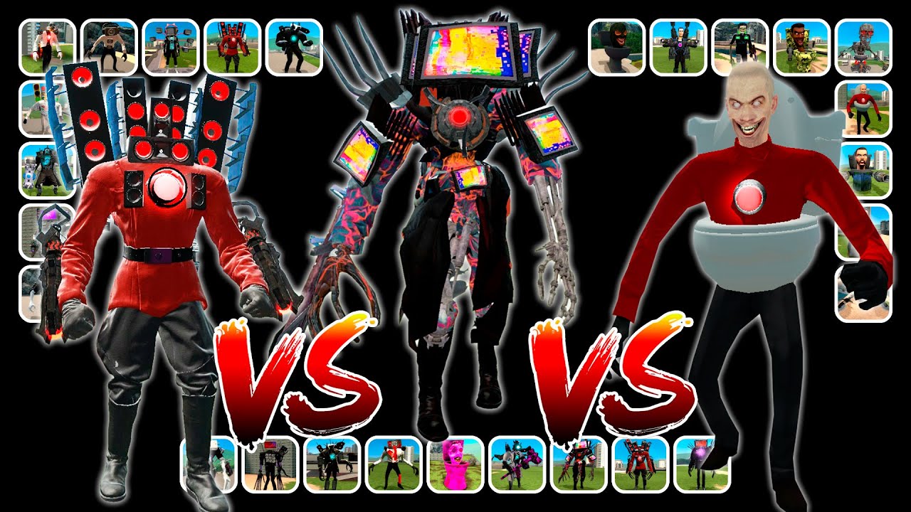 FREE FOR ALL TOURNAMENT SKIBIDI TOILET VS CAMERAMAN VS CURSED CHARACTERS IN GARRY`S MOD🔥