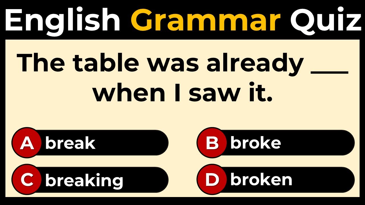 Mixed English Grammar Quiz: CAN YOU SCORE 10/10?