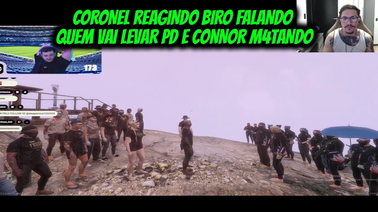 CORONEL REAGINDO BIRO FALANDO QUEM VAI LEVAR PD E CONNOR M4TANDO