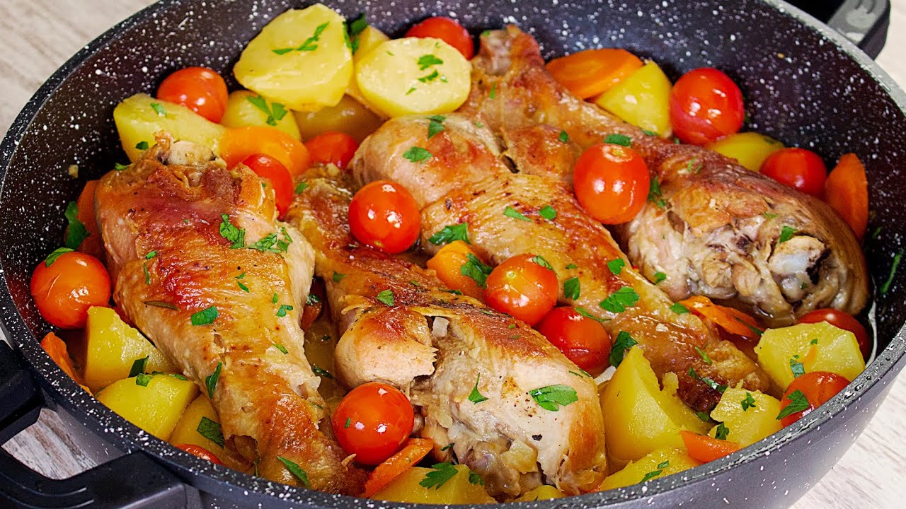 Запеканка из бедрышек индейки 🍗 Сытное и ароматное блюдо для всей семьи.