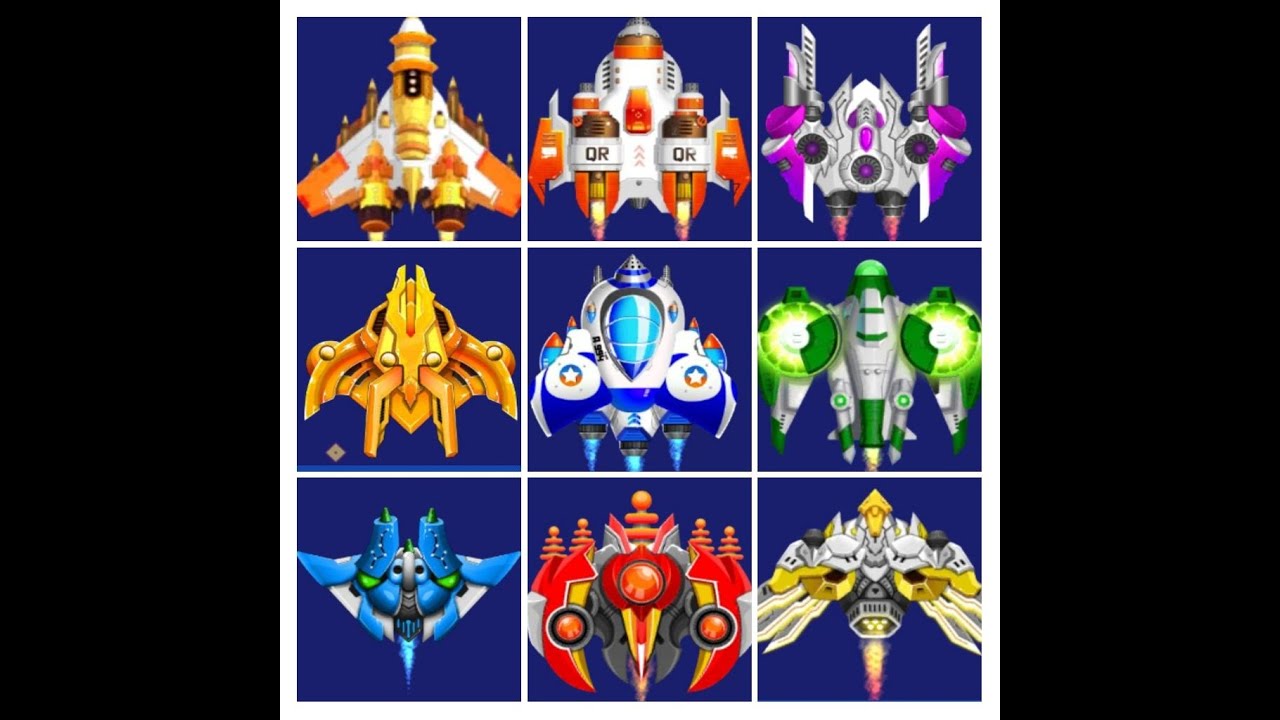 Space Shooter. All ships against Boss 18