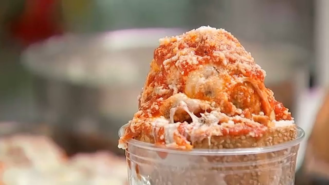 G&R Deli serves viral Italian ice cream cone with meatballs
