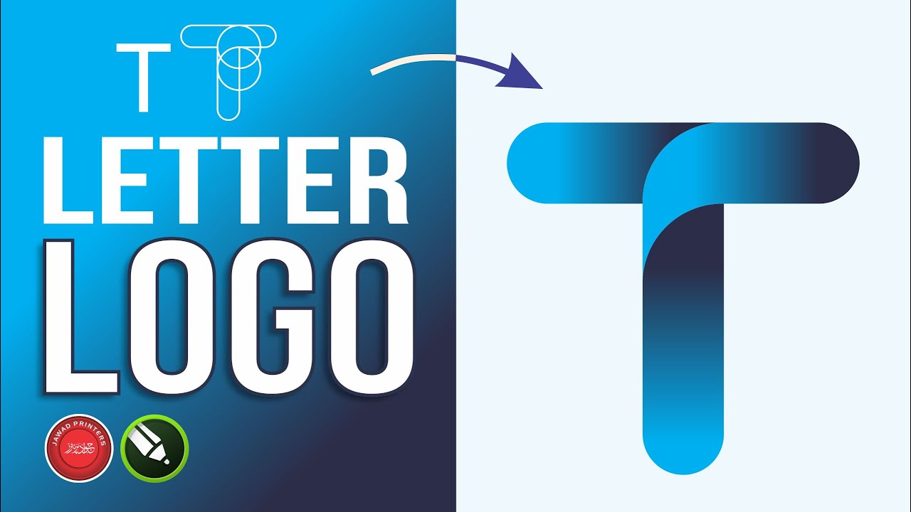 Logo Design in CorelDraw How to Make Letter t Logo - Graphic Design Tutorial for Experts & Beginners