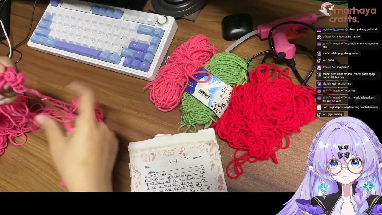 Feb. 5 || Crocheting a rose and playin' ML!!