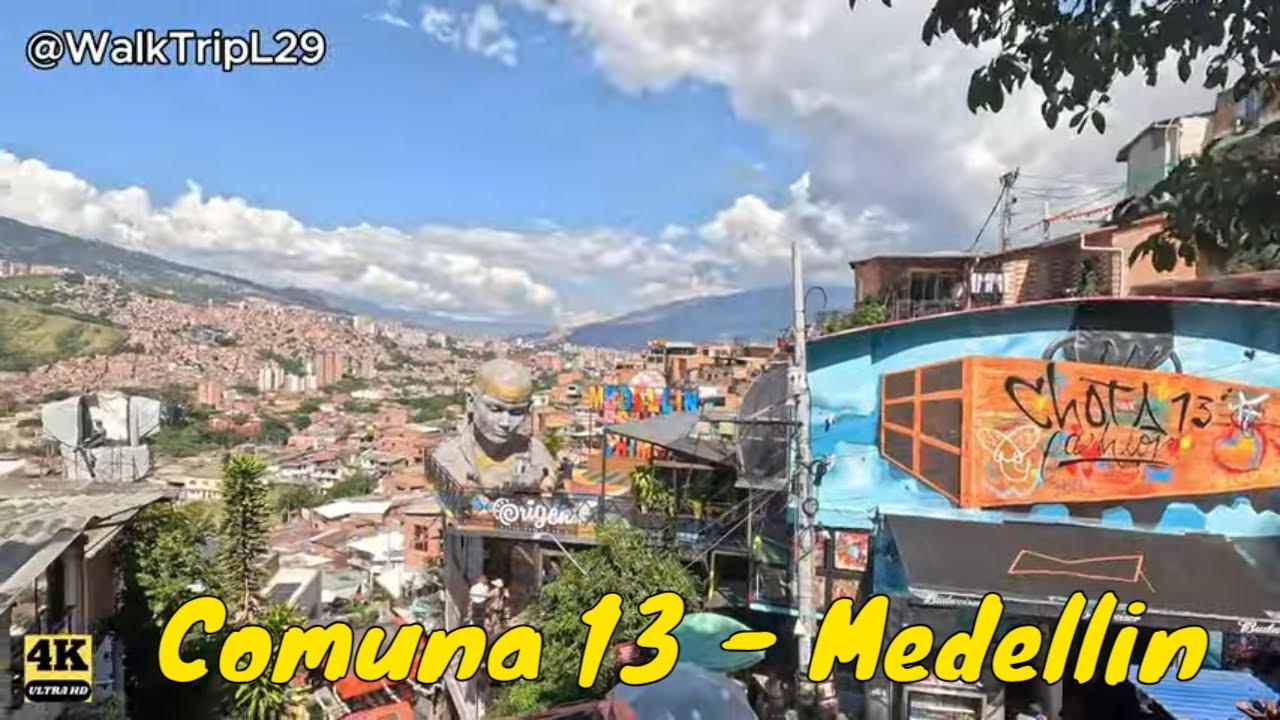 Walking Through Comuna 13 | Medellín, Colombia [4K] 🚶📹🎉🎨❤️🌏 