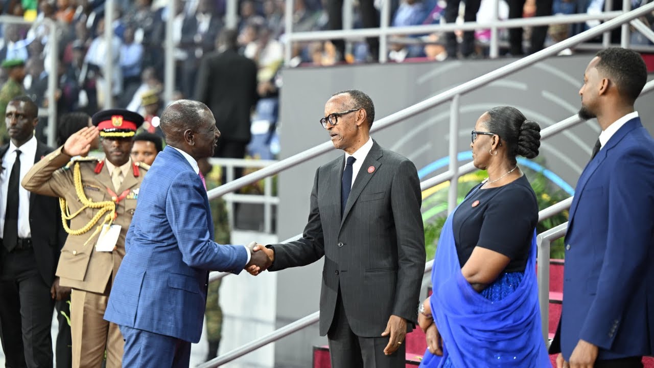 THIS MAN! President Ruto Leads African Leaders in a Stylish Exit from Pres. Kagame's Inauguration
