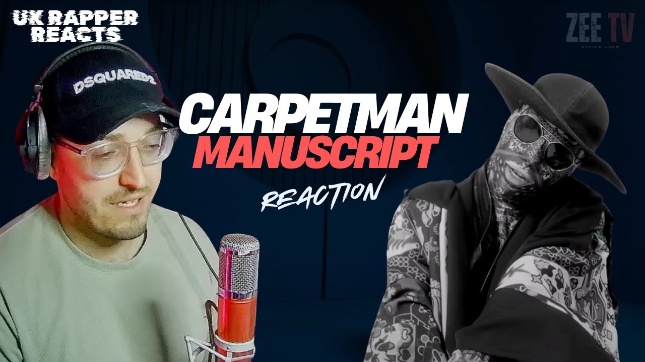 RAPPER REACTS to CARPETMAN - Manuscript | Music Reaction | Zee TV
