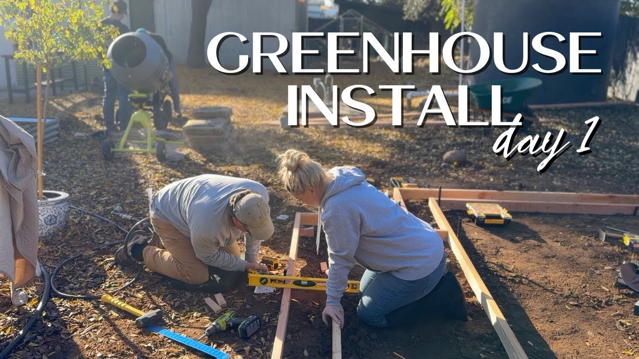 Greenhouse Foundation 🙌🏼  Pouring Concrete for Canopia Greenhouse Foundation!
