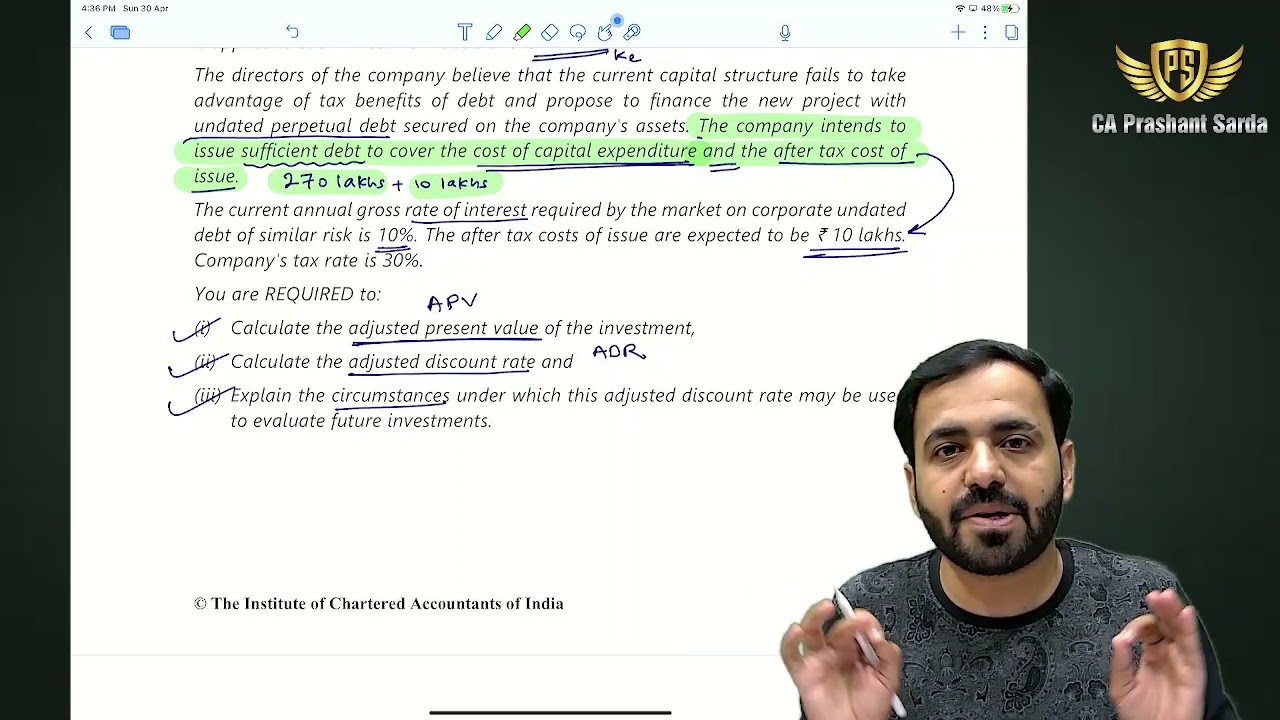 Adjusted NPV & DF Explained !!