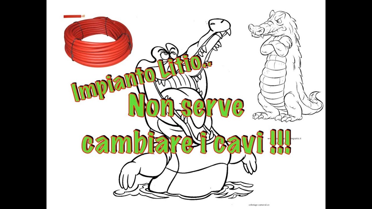 Litio, ma serve veramente cambiare i cavi ??