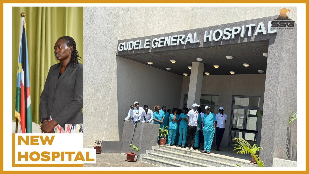 Minister of Health During the Opening of the Gudele Hospital Juba