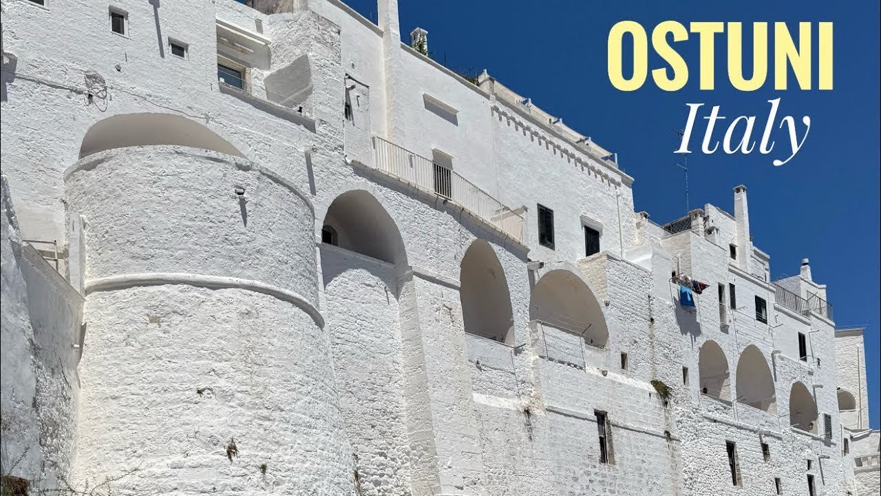Ostuni, Puglia, Italy 🇮🇹 La Città Bianca / The White City. Drone video.