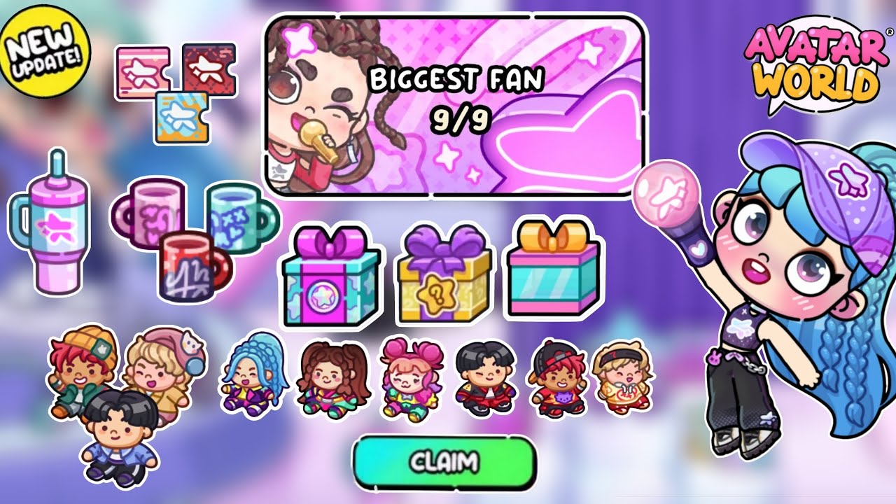 NEW ⭐ FIND ALL THE 9/9 BIGGEST FAN SECRETS OF GALXE SHOP UPDATE  IN AVATAR WORLD 