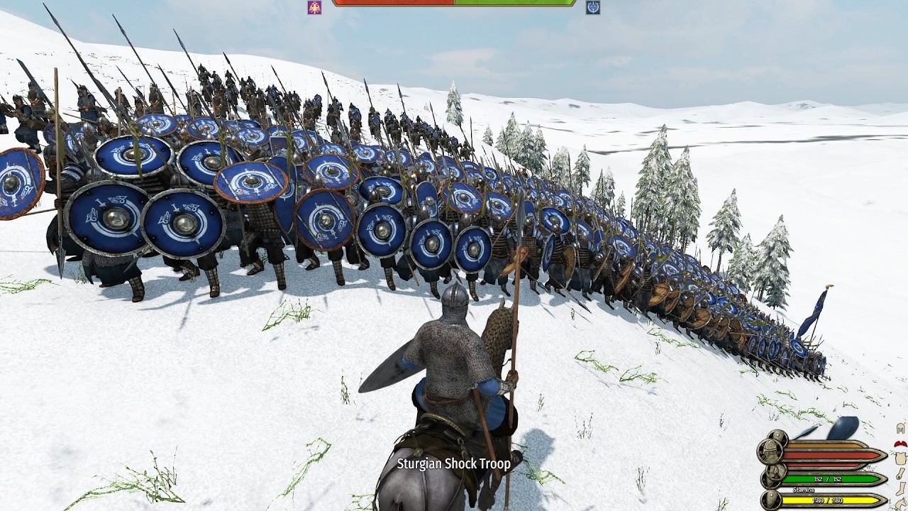 THE FROZEN RIDGE: Massive Sturgian Shield Wall vs Imperial Legions | Bannerlord