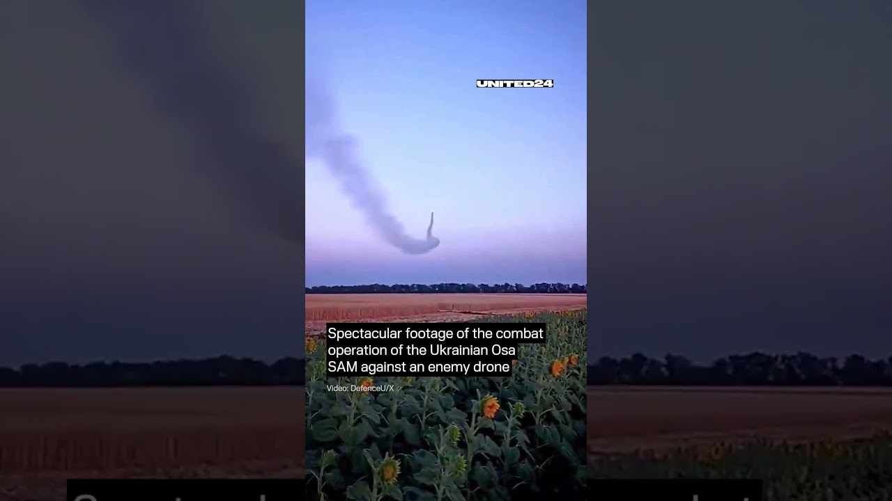 Ukrainian OSA SAM Against Enemy Drone #warinukraine