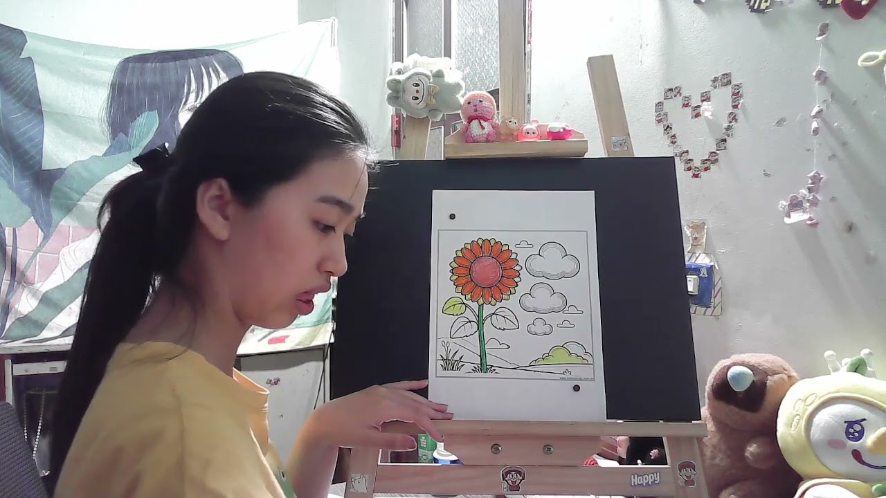 Ayçiçeği boyama sayfaları