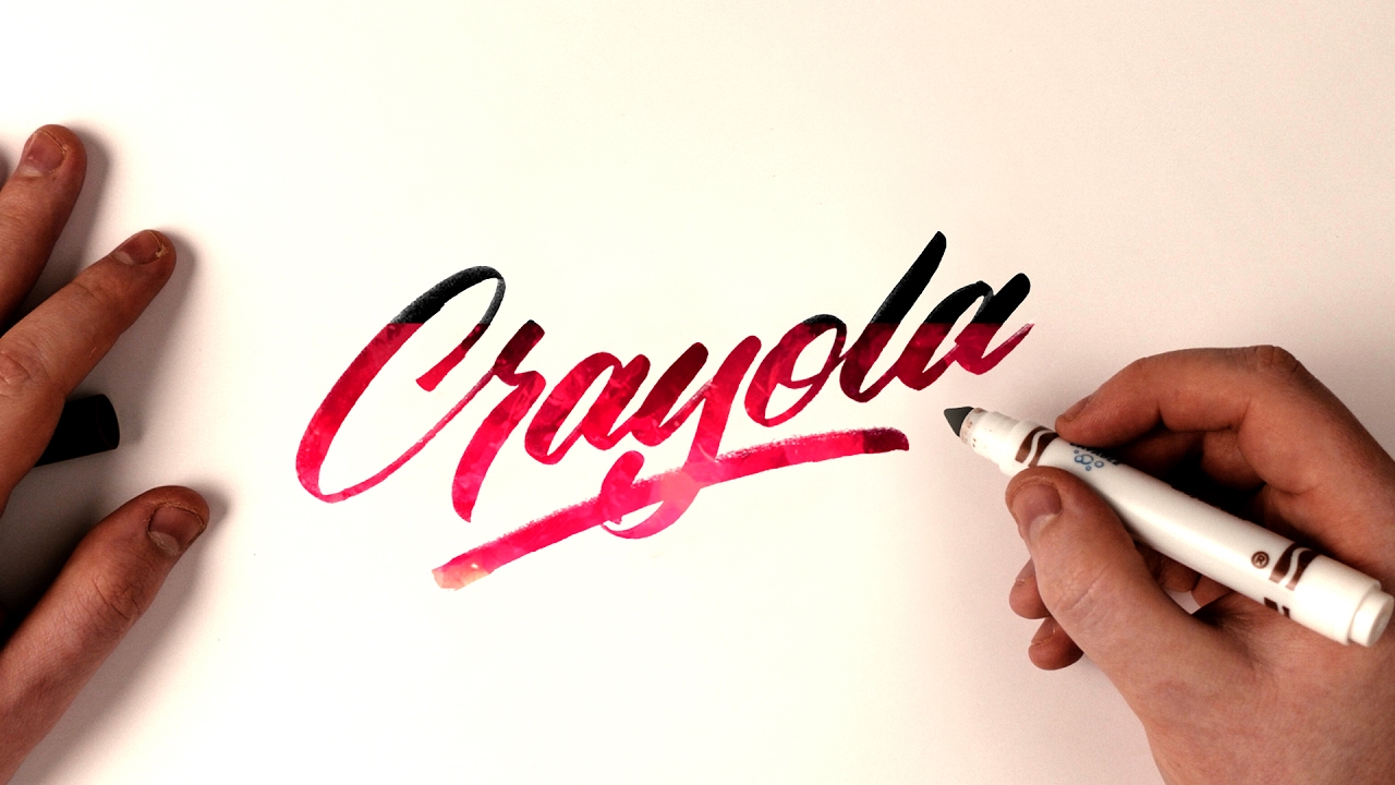 Hand Lettering Tutorial | Crayola Marker Brush Calligraphy 🖌