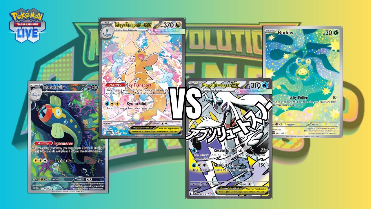 Mega Dragonite ex VS. Mega Froslass ex - Jan 2026 Ranked (PTCGL: Mega Evolution - Ascended Heroes)