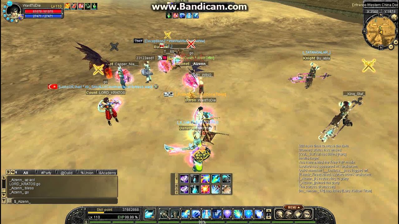 bSilkroad _Aizenn_ VS LORD_KRATOS